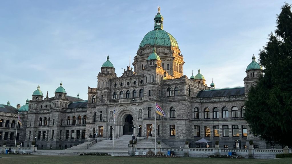 The BC Legislature in Victoria, BC